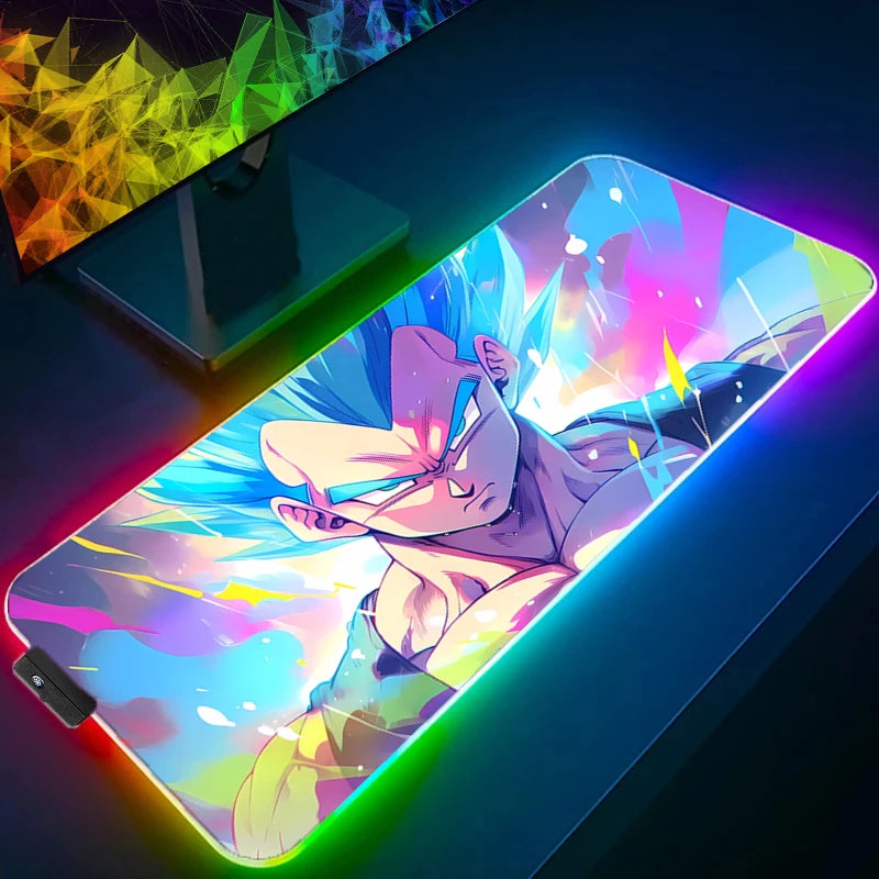 Dragon Ball RGB Gaming Mouse Pad XXL | LED Backlit Anime Desk Mat