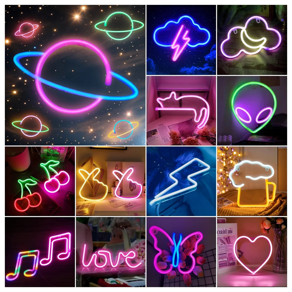 Custom LED Neon Signs | USB & Battery Powered Wall Decor