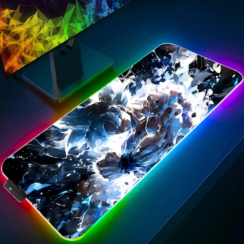 Dragon Ball RGB Gaming Mouse Pad XXL | LED Backlit Anime Desk Mat