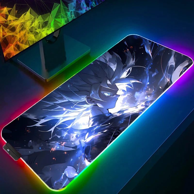 Dragon Ball RGB Gaming Mouse Pad XXL | LED Backlit Anime Desk Mat