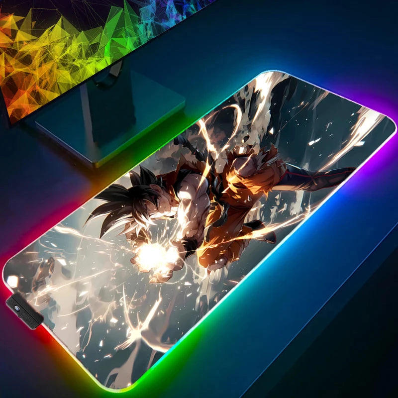Dragon Ball RGB Gaming Mouse Pad XXL | LED Backlit Anime Desk Mat